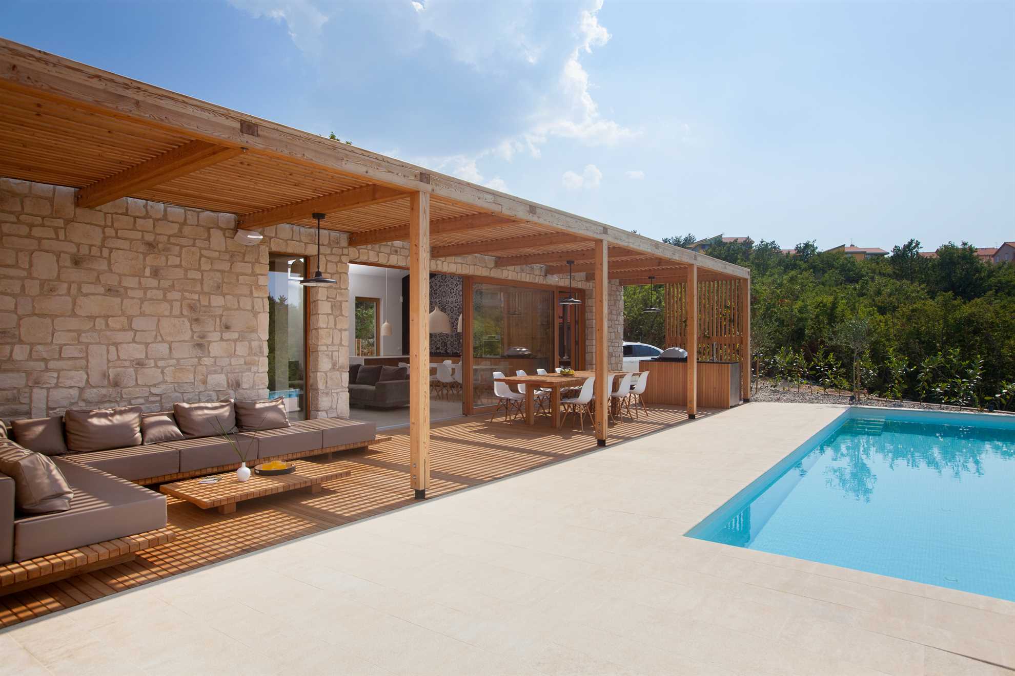 Das zuerkannte Design von der Villa Olea, Luxusvilla mit beheiztem Pool & Meerblick