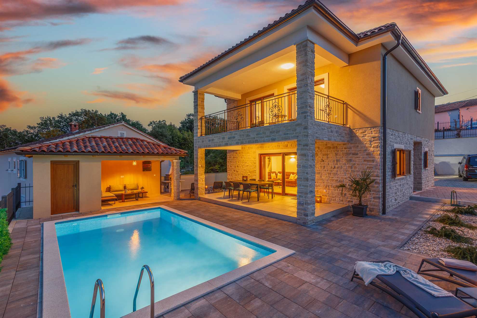 Villa MONICA with seaview and heated pool