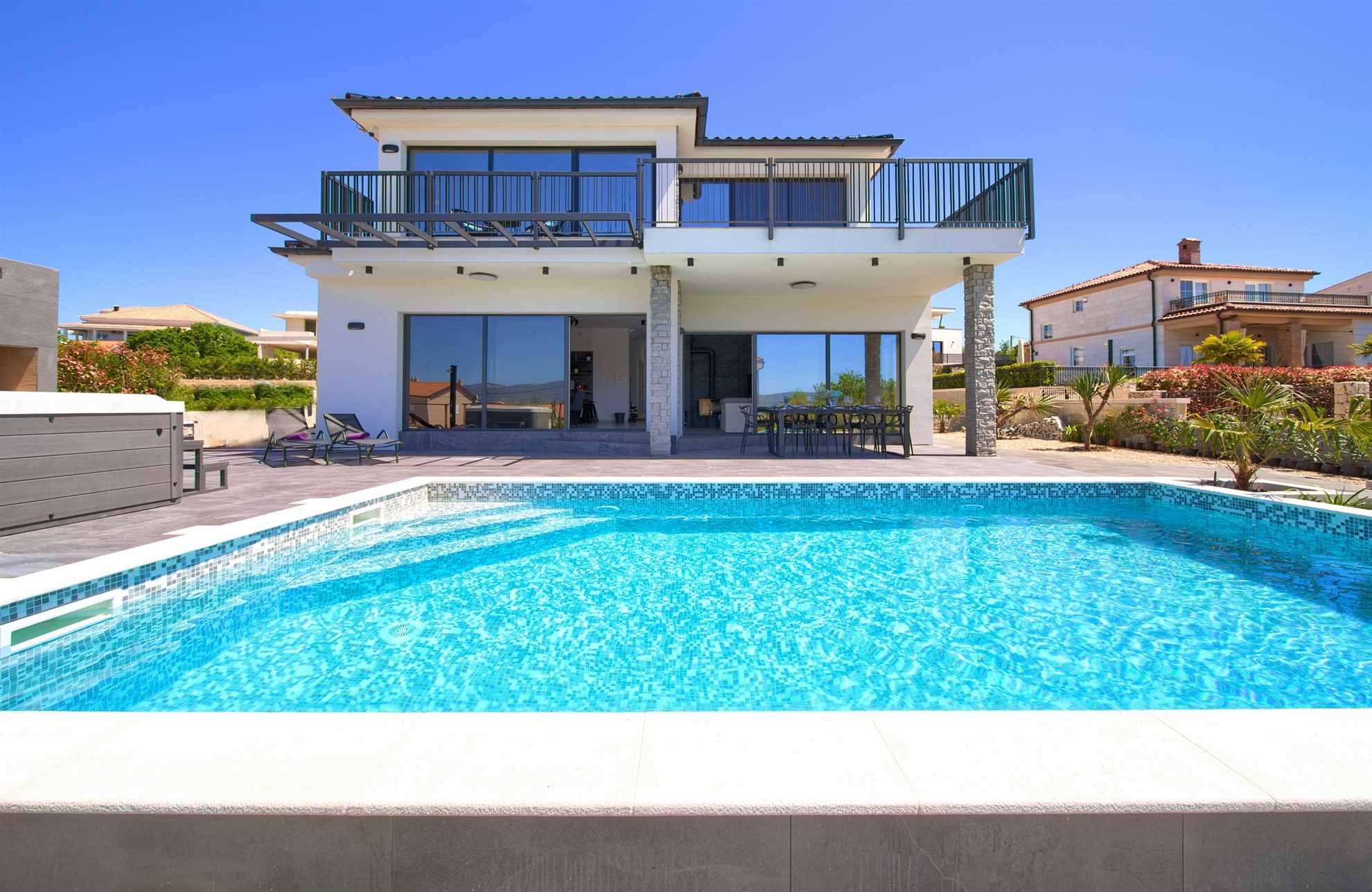 Luxury villa Lucija with heated pool