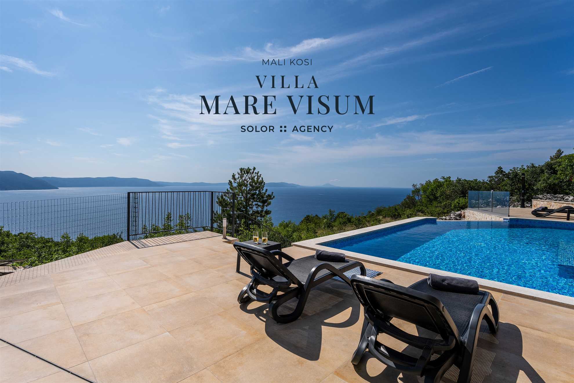 Villa Mare Visum s pogledom na morje na mirni lokaciji